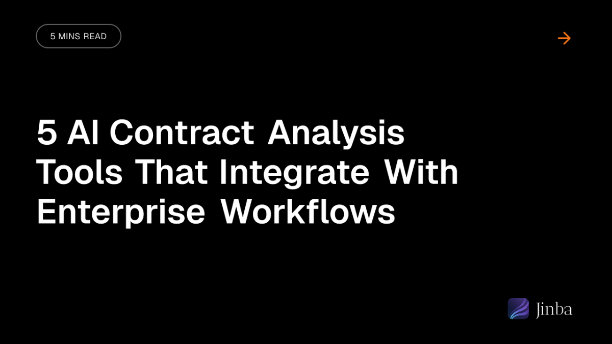 5 AI Contract Analysis Tools That Integrate With Enterprise Workflows